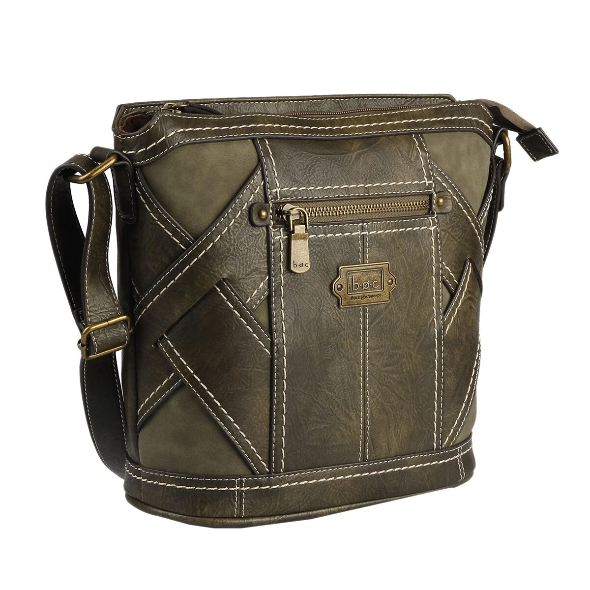 Top 10 ๐ Handbags & Wallets B.O.C. Thornton Crossbody - Olive โจ 2 Top 10 ๐ Handbags & Wallets B.O.C. Thornton Crossbody - Olive โจ - Image 2