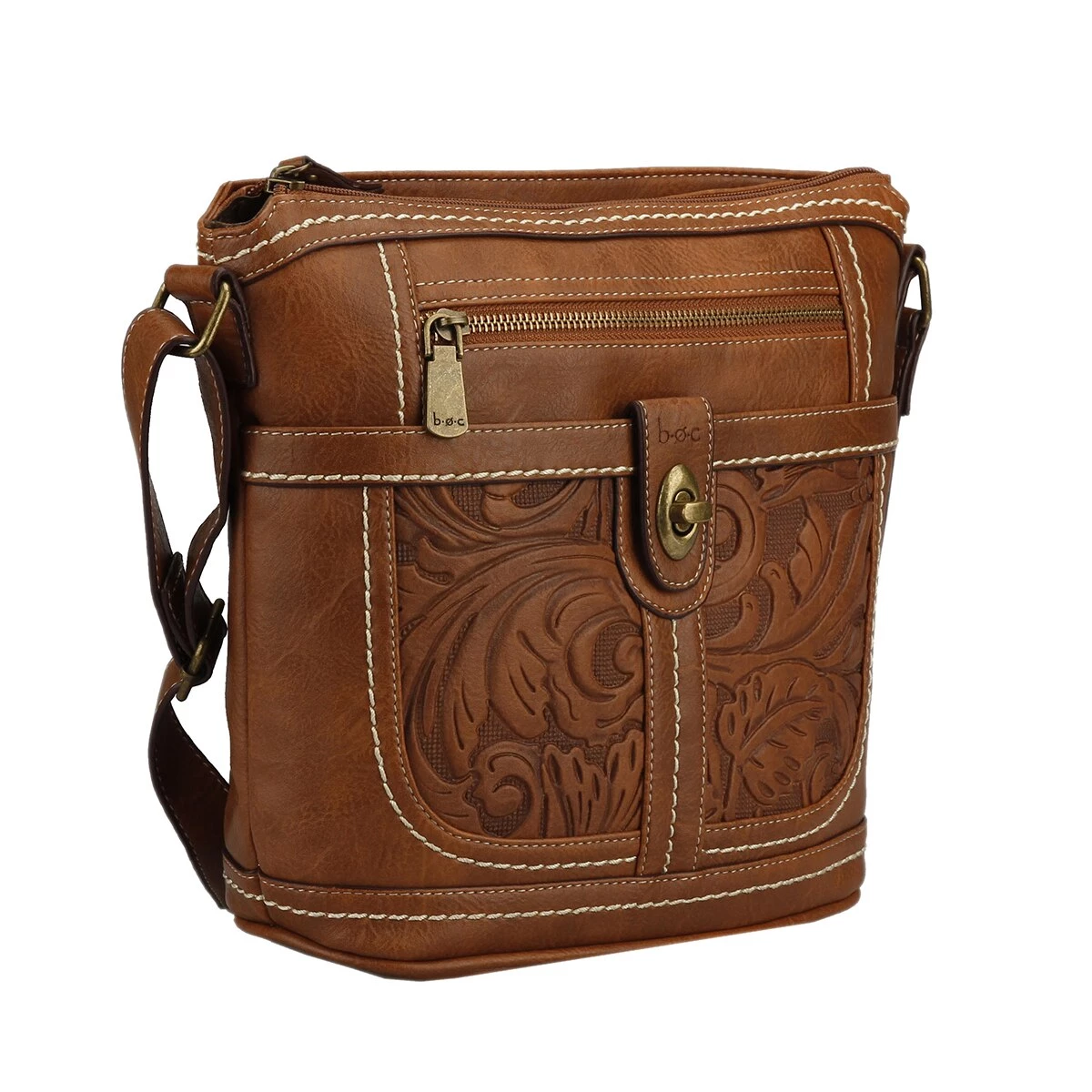 Buy βοΈ Handbags & Wallets B.O.C. Litchfield Tooled Detail Crossbody π 2 Buy βοΈ Handbags & Wallets B.O.C. Litchfield Tooled Detail Crossbody π - Image 2