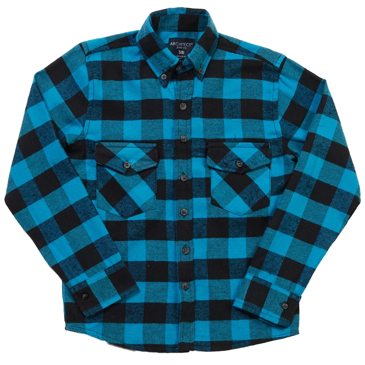 Flash Sale 😍 Architect Jean Co. Clothing Boys (8-20) Architect® Jean Co. Button Down Top - Teal/Black 👏 1 Flash Sale 😍 Architect Jean Co. Clothing Boys (8-20) Architect® Jean Co. Button Down Top - Teal/Black 👏