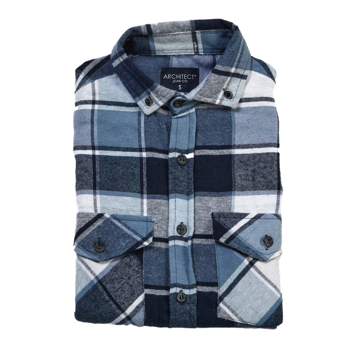 Best deal 🥰 Architect Jean Co. Clothing Young Mens Architect® Jean Co. Flannel 👕 Shirt - Blue/White ✨ 1 Best deal 🥰 Architect Jean Co. Clothing Young Mens Architect® Jean Co. Flannel 👕 Shirt - Blue/White ✨