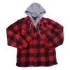 New 🛒 Architect Jean Co. Outerwear Young Mens Architect® Jean Co. Nordic Fleece 👕 Shirt Jacket - Red ⭐