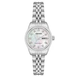 Best Pirce ⭐ Jewelry & ⌚ Watches Armitron Silver W/Mother Of Pearl Dial ⌚ Watch - 75-2475MPSV ✔️