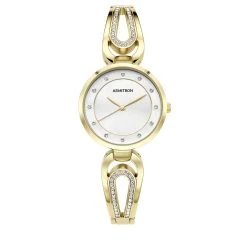 Cheapest 🛒 Jewelry & ⌚ Watches Armitron Swarovski® Crystals Bracelet ⌚ Watch - 75-5708SVGP 🔔
