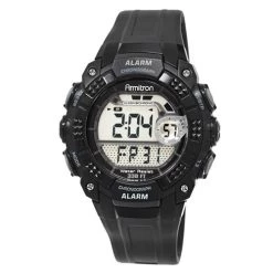 Discount 🎉 Jewelry & ⌚ Watches Mens Armitron Black Resin Sport ⌚ Watch - 40-8209BLK 💯