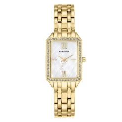 Best deal 👍 Jewelry & ⌚ Watches Armitron Gold-Tone & 👩 Mother Of Pearl ⌚ Watch - 75-5517MPGP 🎉