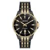 Deals 🌟 Jewelry & ⌚ Watches Mens Armitron Stainless Steel/Black/Gold Tone ⌚ Watch - 20-5414BKGB 🧨