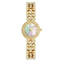 Budget 🔥 Jewelry & ⌚ Watches Armitron Gold Tone Crystal Bracelet ⌚ Watch - 75-5800MPGP 😉
