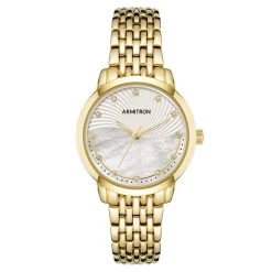 Best deal 😀 Jewelry & ⌚ Watches 👩 Womens Armitron Crystal Accent Bracelet ⌚ Watch - 75-5821MPGP 🥰