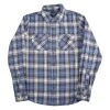 Budget ✨ Architect Jean Co. Clothing Young Mens Architect® Jean Co. Blue/White Flannel 👚 Shirt ❤️