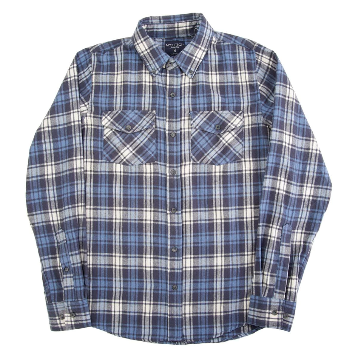 Budget ✨ Architect Jean Co. Clothing Young Mens Architect® Jean Co. Blue/White Flannel 👚 Shirt ❤️ 1 Budget ✨ Architect Jean Co. Clothing Young Mens Architect® Jean Co. Blue/White Flannel 👚 Shirt ❤️